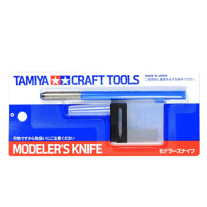 Tamiya Model Paint Set - TAMIYA 69943 Modeler's Knife(Blue) Penknife with
