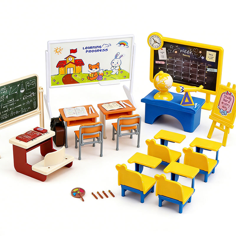 Miniature Class Furniture Set  - Kids Education Classes 评论和价格