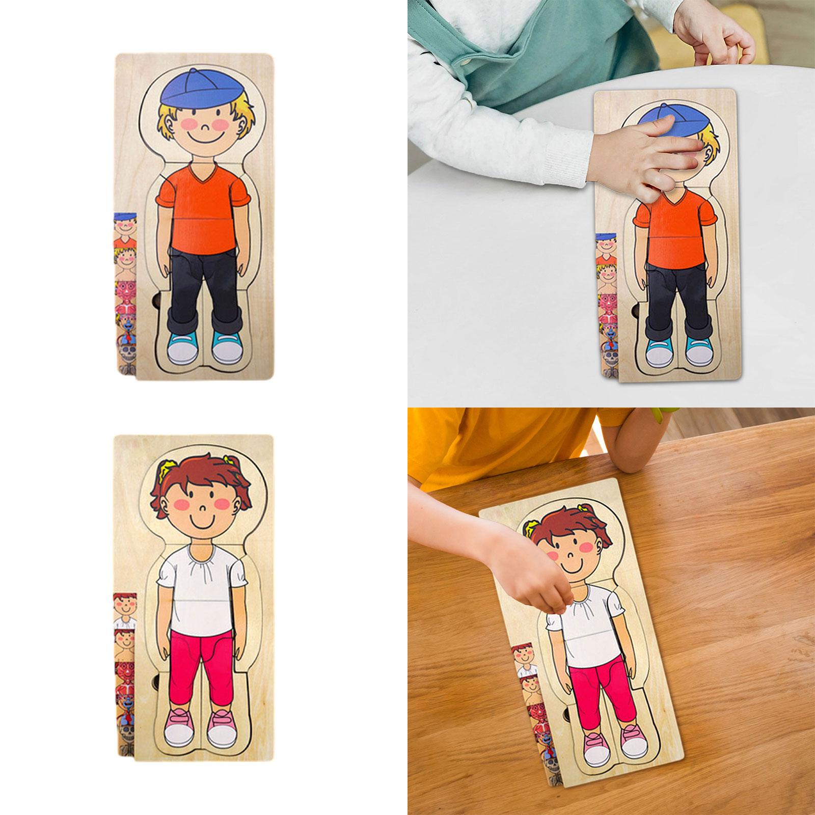 Wooden Human Body Puzzle Toys  - Human Body Puzzle 评论和价格