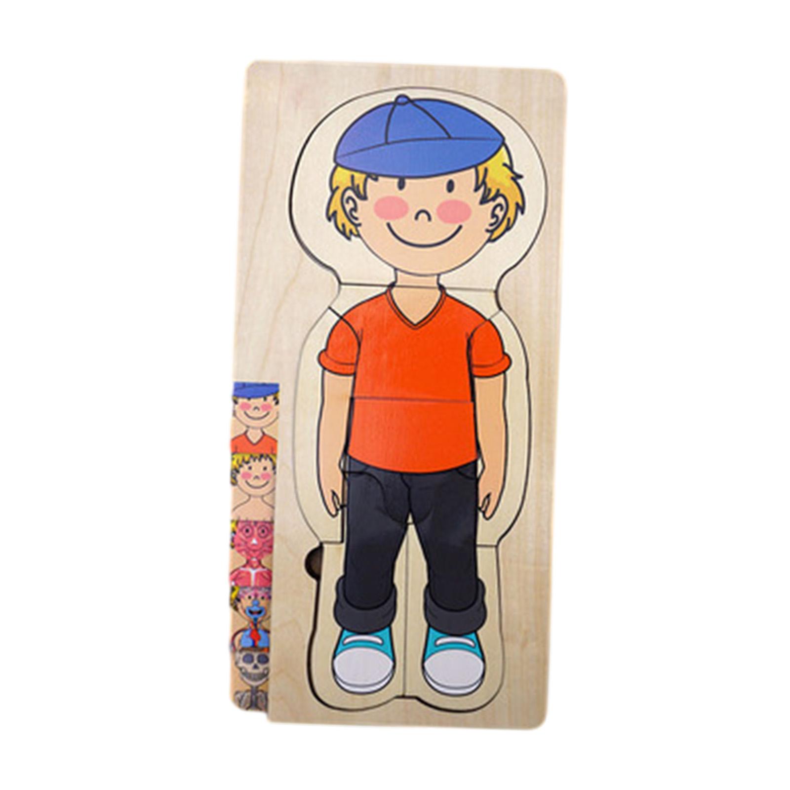 Wooden Human Body Puzzle Toys  - Human Body Puzzle 评论和价格