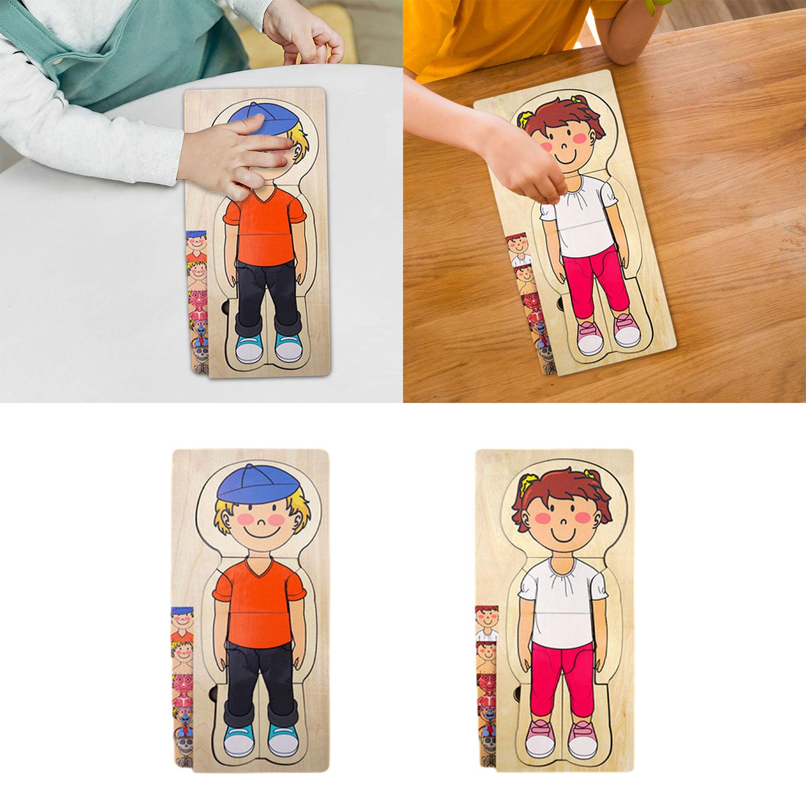 Wooden Human Body Puzzle Toys  - Human Body Puzzle 评论和价格