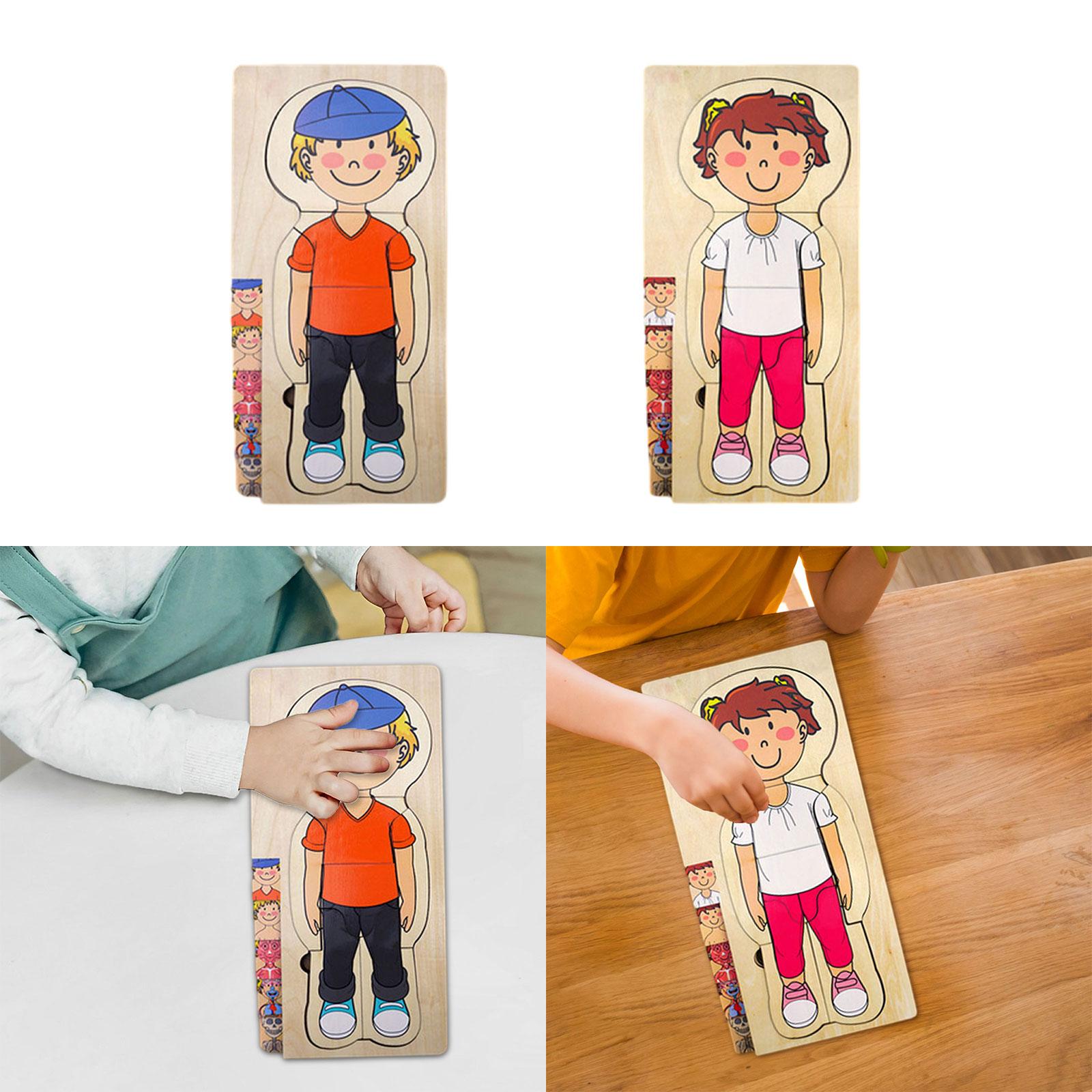 Wooden Human Body Puzzle Toys  - Human Body Puzzle 评论和价格