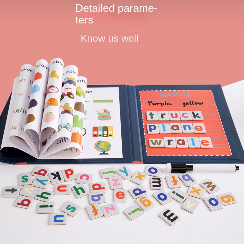 1pc Magnetic Alphabet Spelling - Kids Educational Games Learn English 评论和价格