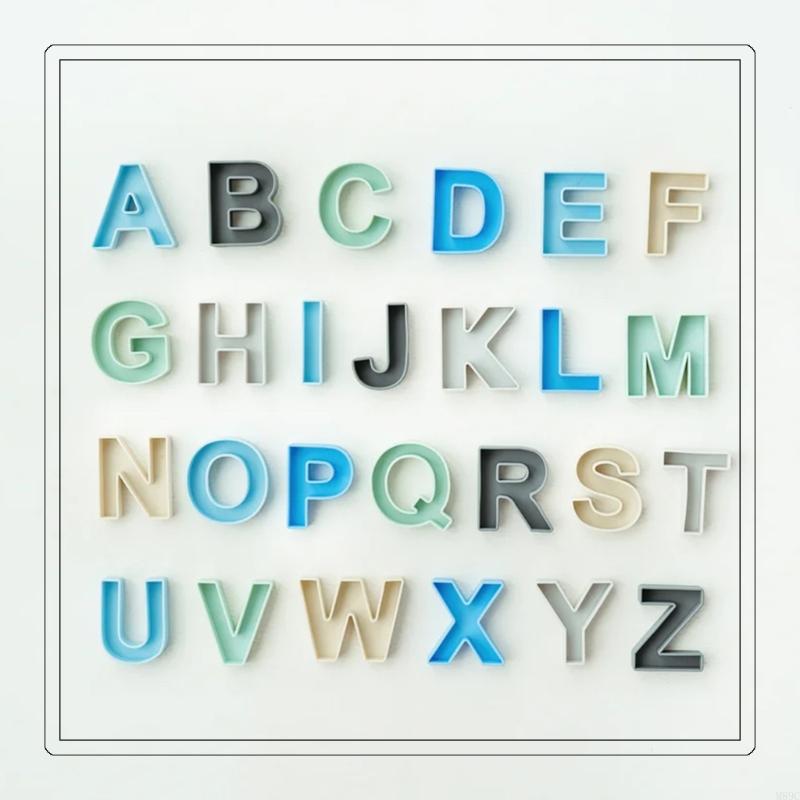 24Pcs 9x7cm Silicone English L - Kids Educational Games Learn English 评论和价格
