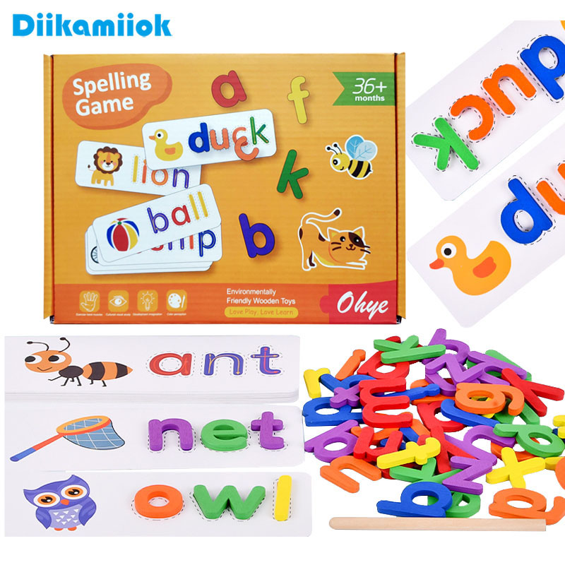 52pcs English Alphabet Spellin - Kids Educational Games Learn English 评论和价格