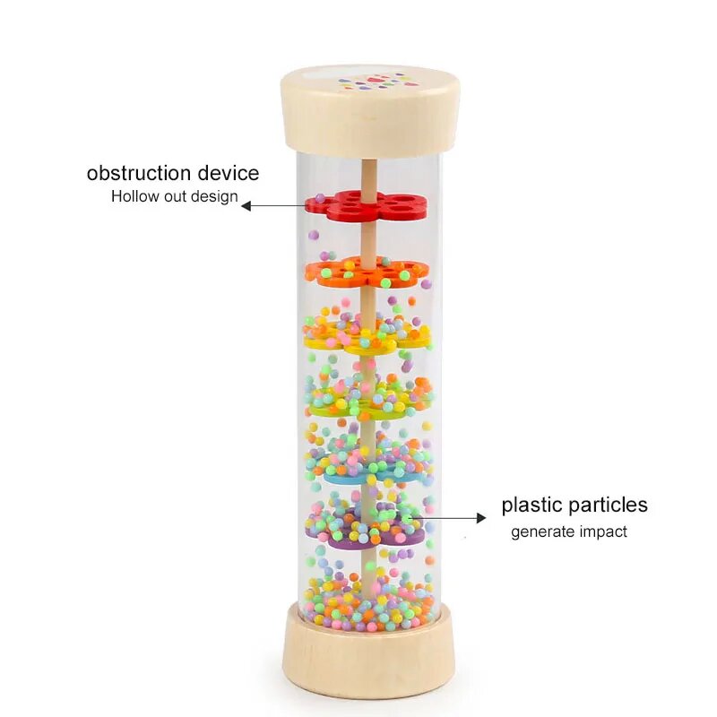 Rain Sound Tube Simulator Toy  - Kids Education Classes 评论和价格
