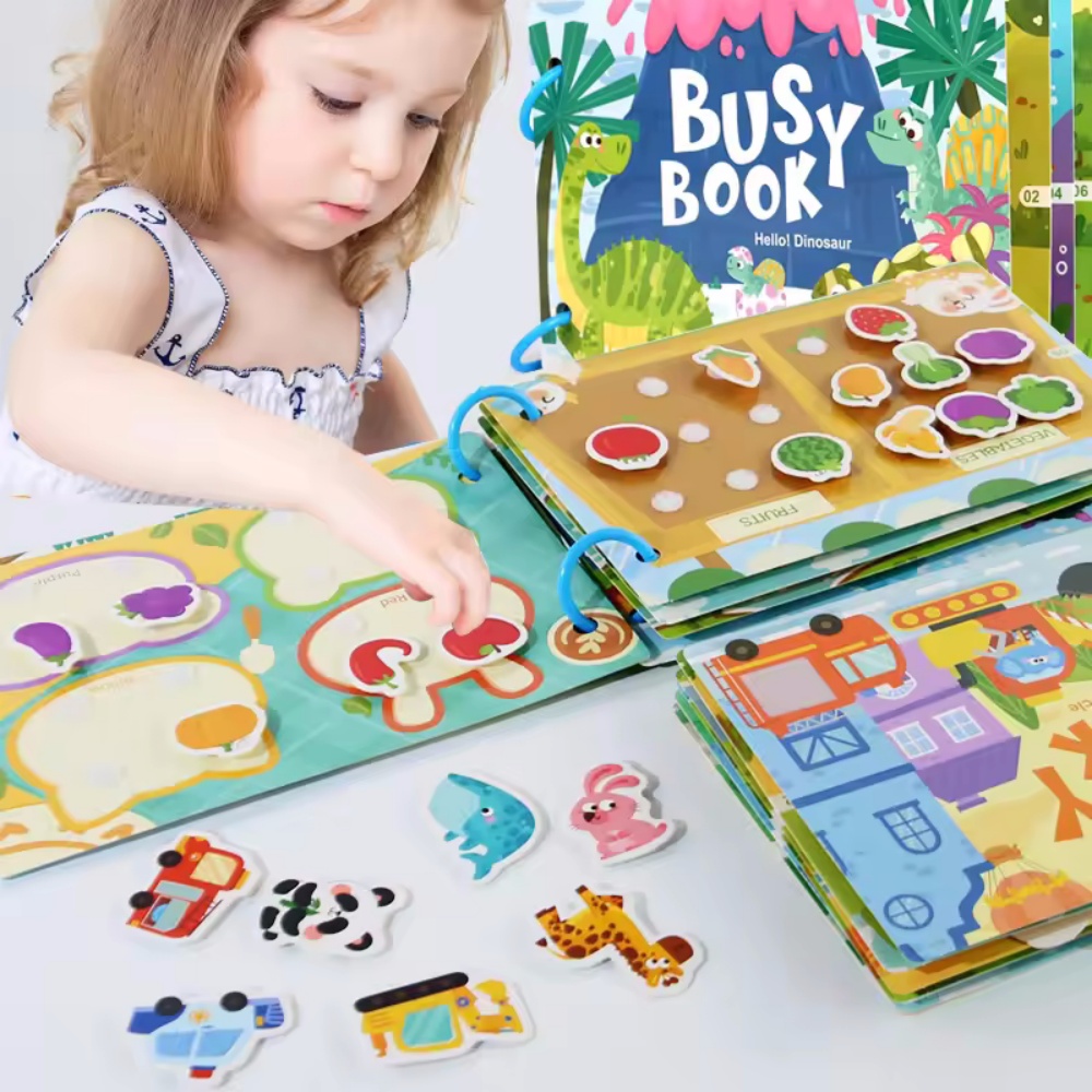 Busy Book Sticker Quiet Book f - Kids Educational Games Learn English 评论和价格