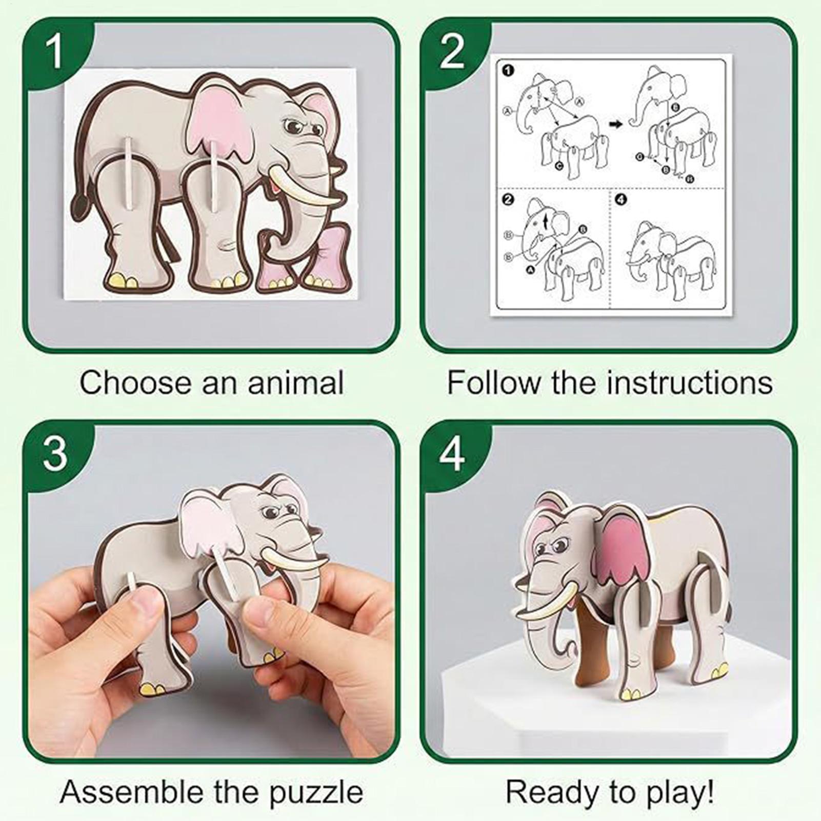 3D Cartoon Puzzles For Kids 7  - Educational Cartoon For Kids 评论和价格