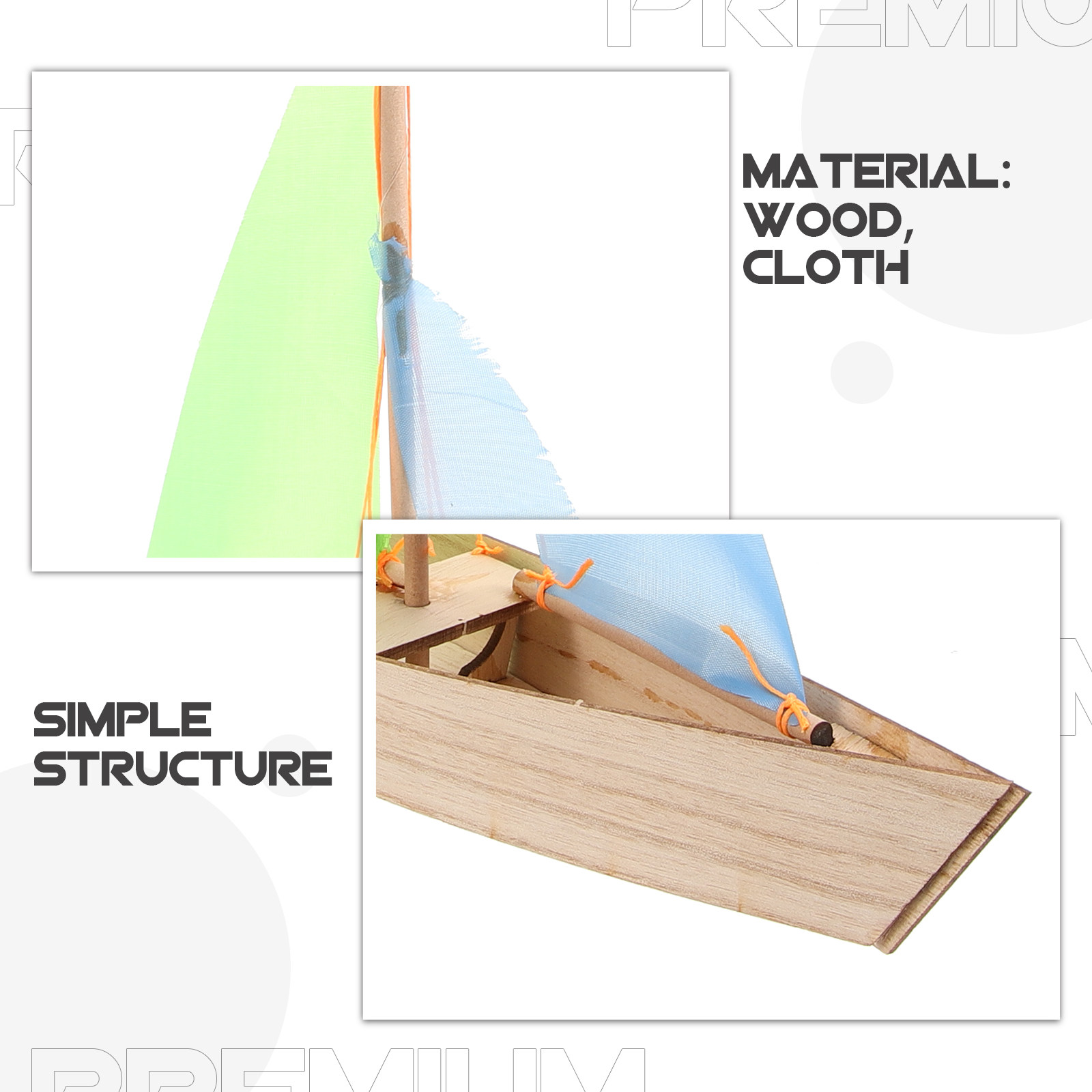 Wood Sailboat Assembly Kit DIY - Kids Education Kit 评论和价格