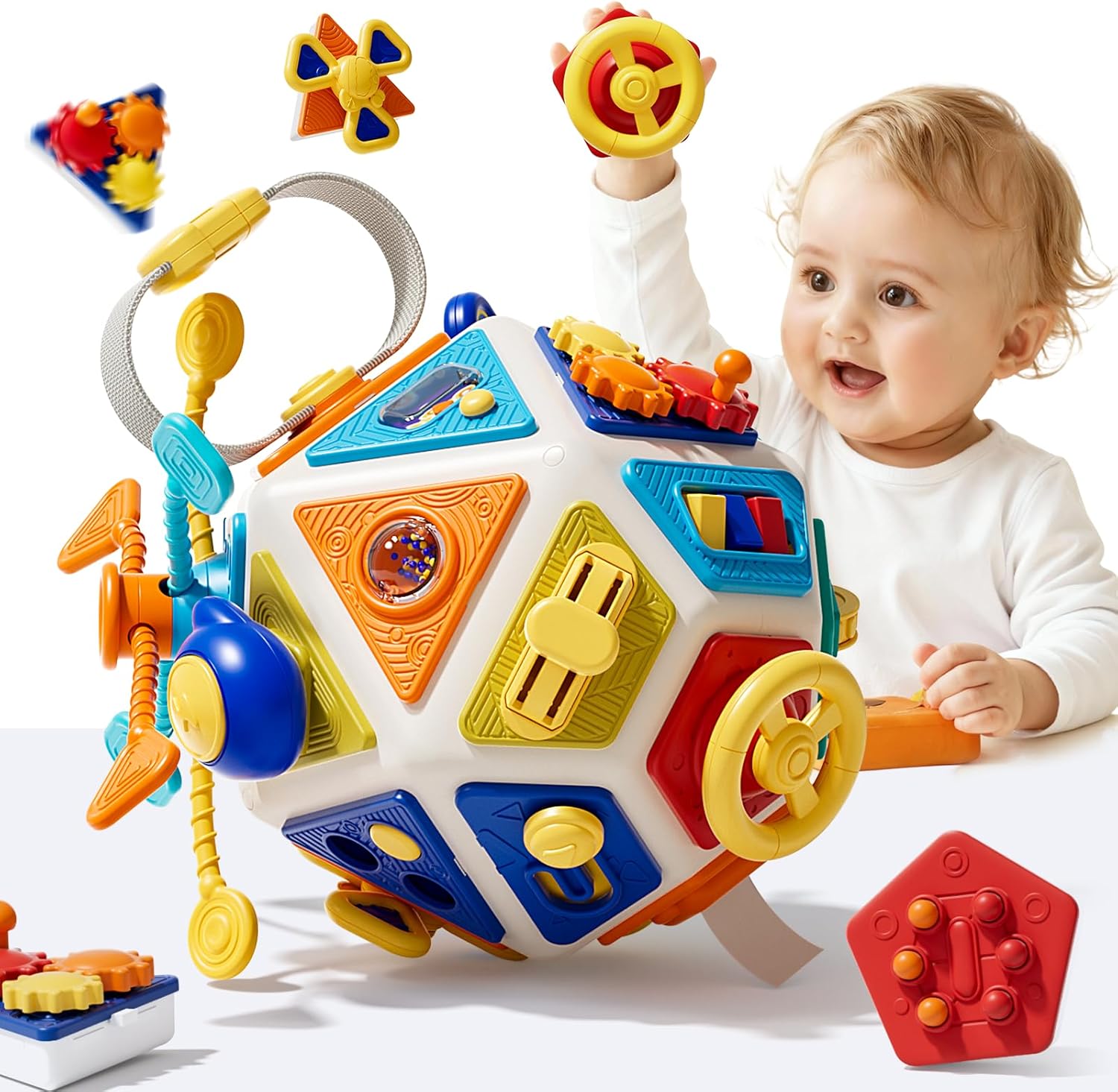 Baby Busy Board Activity Cube  - Kids Education Board 评论和价格