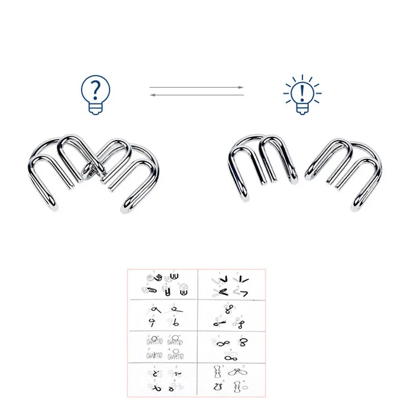 8PCS/Set Metal Montessori Wire - Kids Education Kit 评论和价格