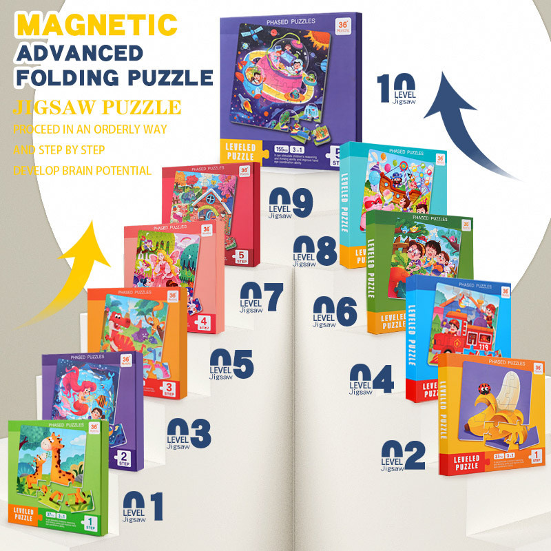 Kids Magnetic Wooden Puzzle Ca - Educational Cartoon For Kids 评论和价格