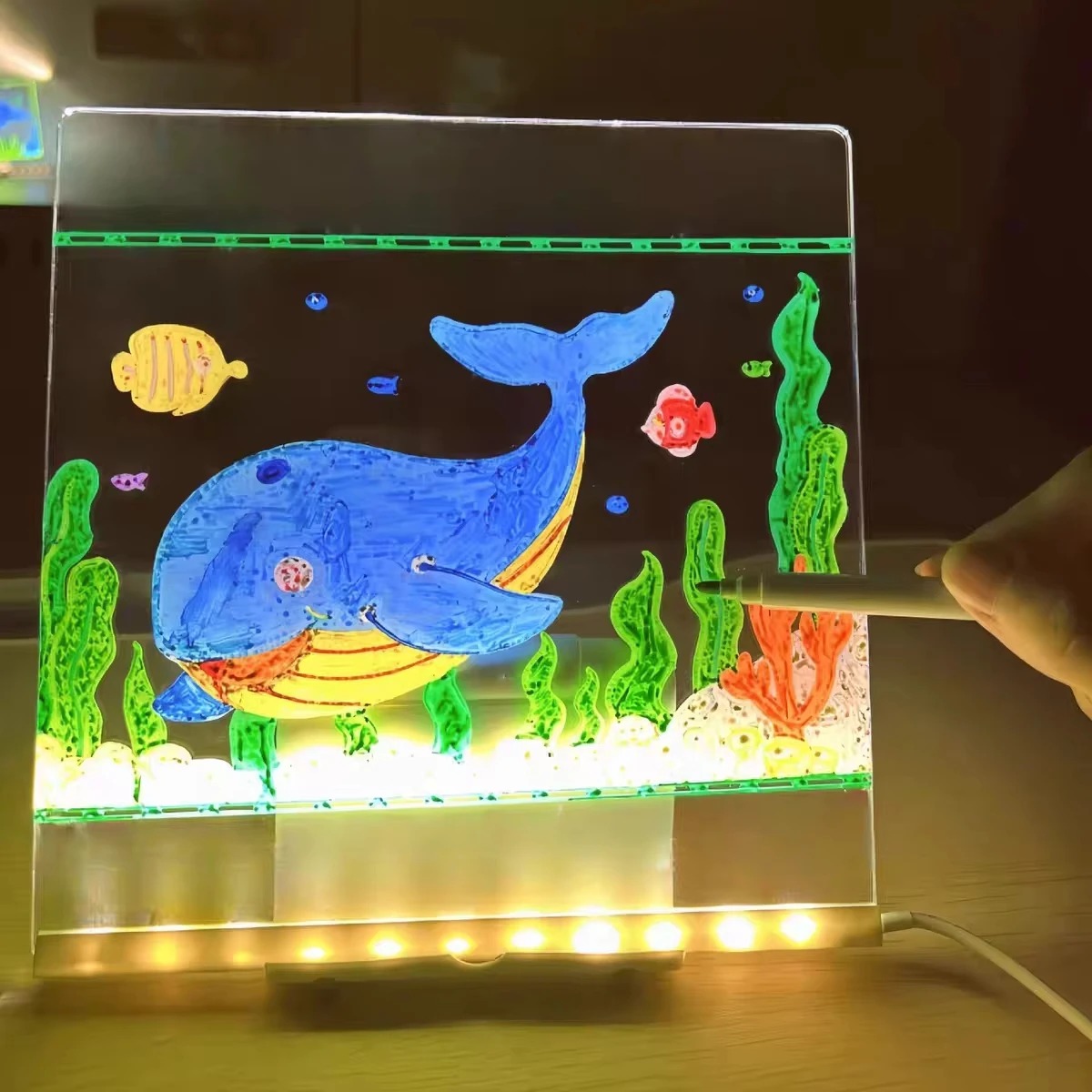 Magic Glow Kids Drawing Board: - Kids Education Board 评论和价格