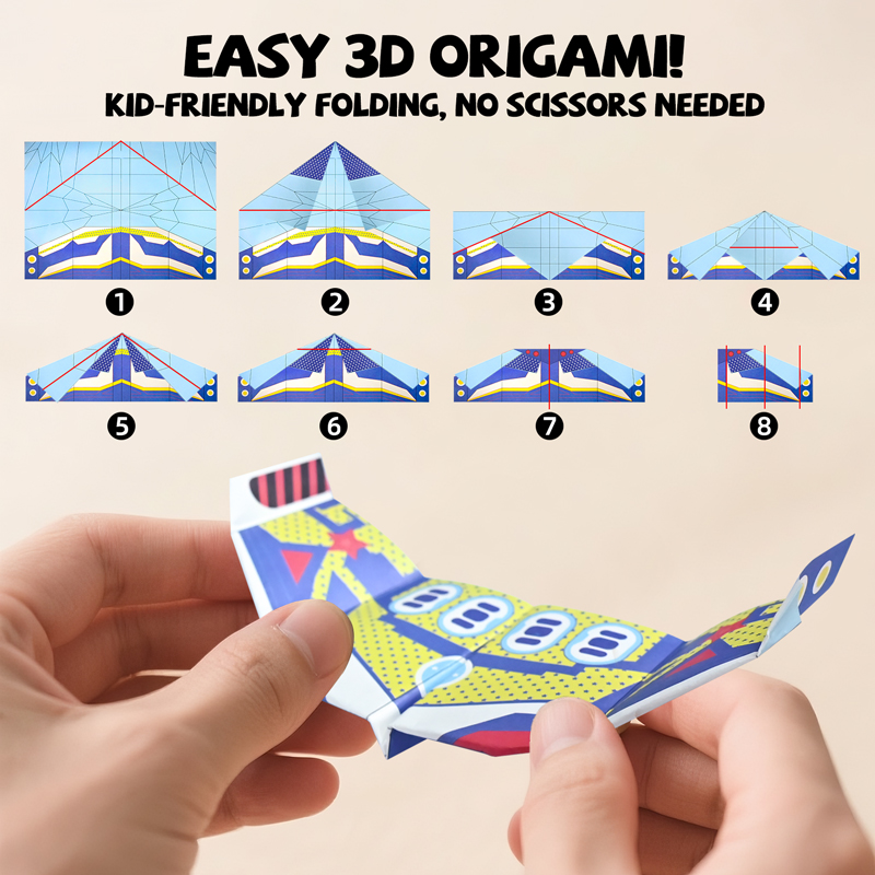 36 Sheets Paper Airplane Origa - Kids Educational Game 评论和价格
