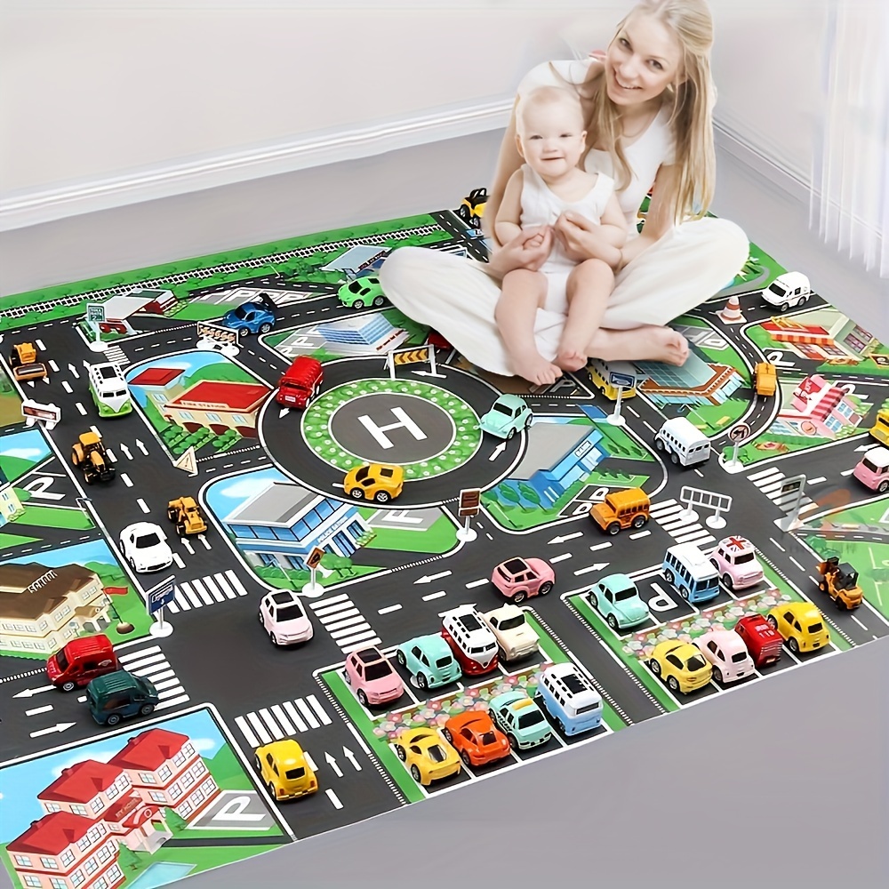 1pc, City Traffic Play Mat, La - Kids Educational Game 评论和价格