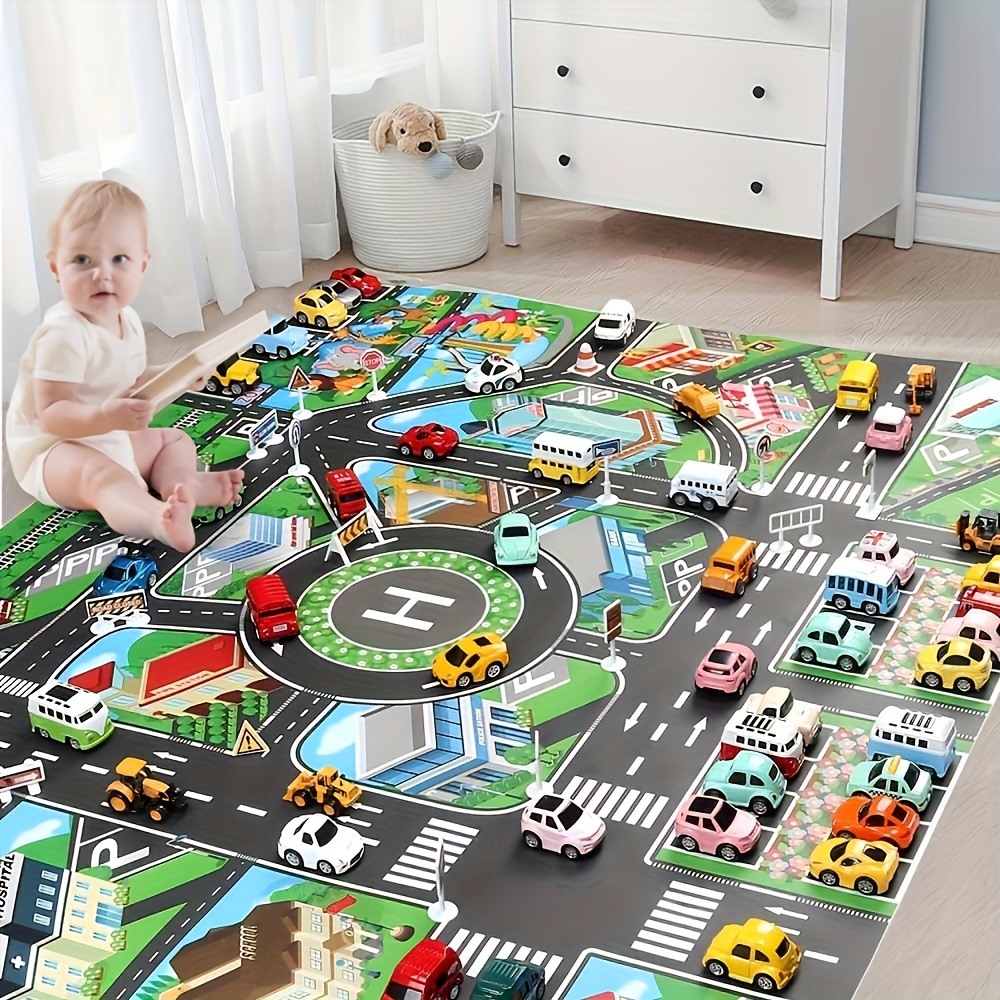 1pc, City Traffic Play Mat, La - Kids Educational Game 评论和价格