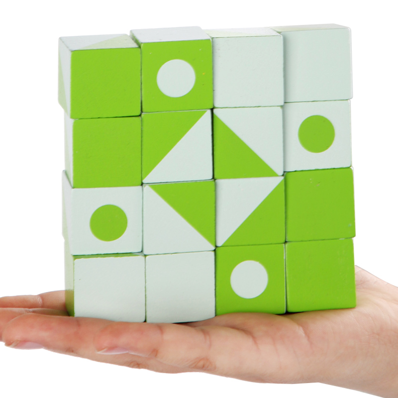 Wooden 3D Puzzles Game Geometr - Kids Education Board 评论和价格