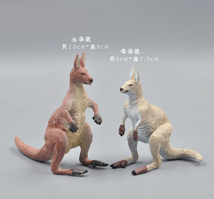 Simulation Animals Model Toy W - Kangaroo Kids Education 评论和价格