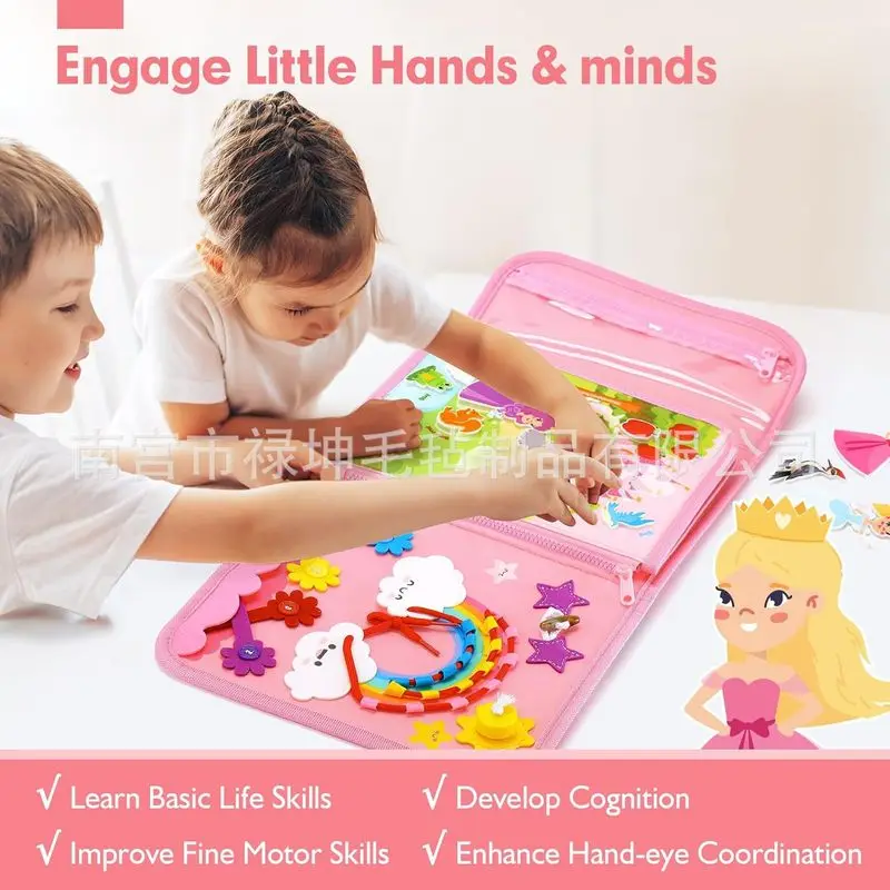 Princess Montessori Felt Busy  - Kids Education Board 评论和价格