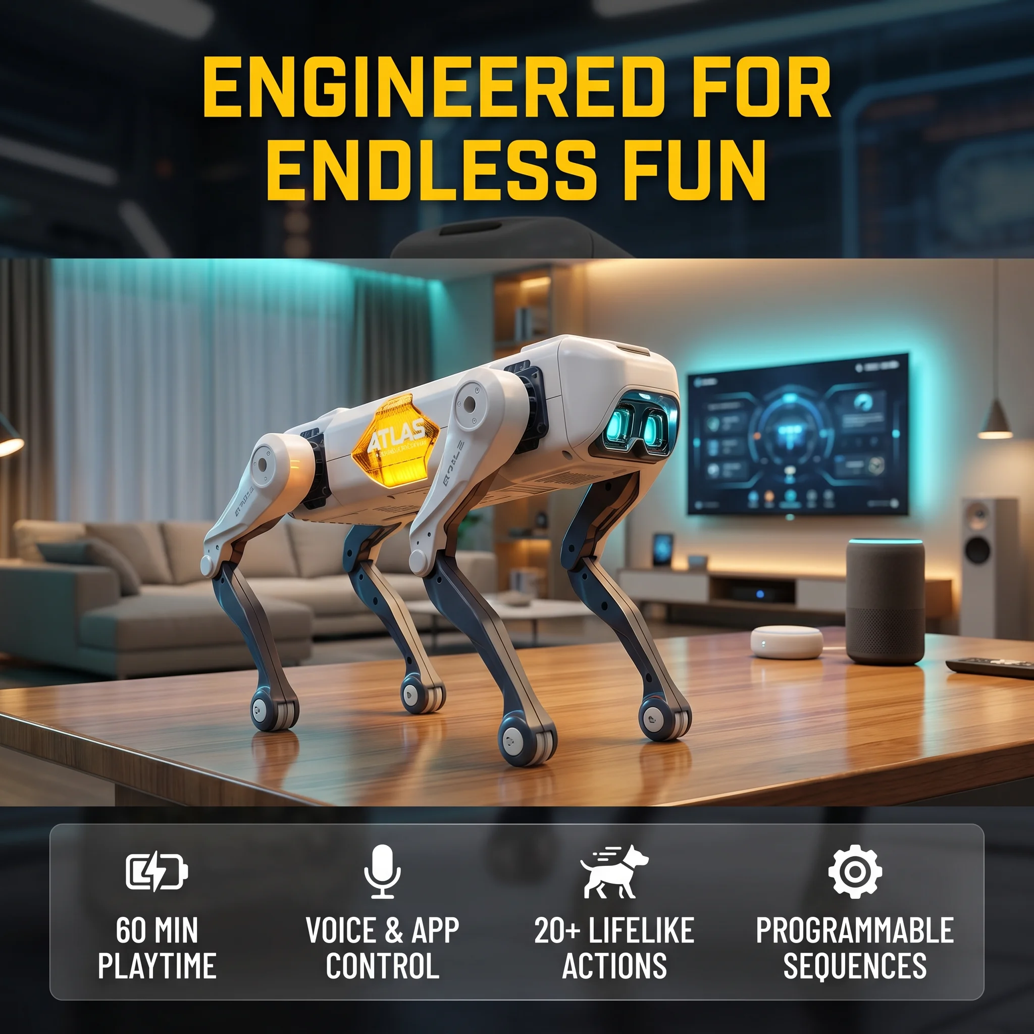 AI Smart Robot Dog, Voice & AP - Kids Educational Game 评论和价格