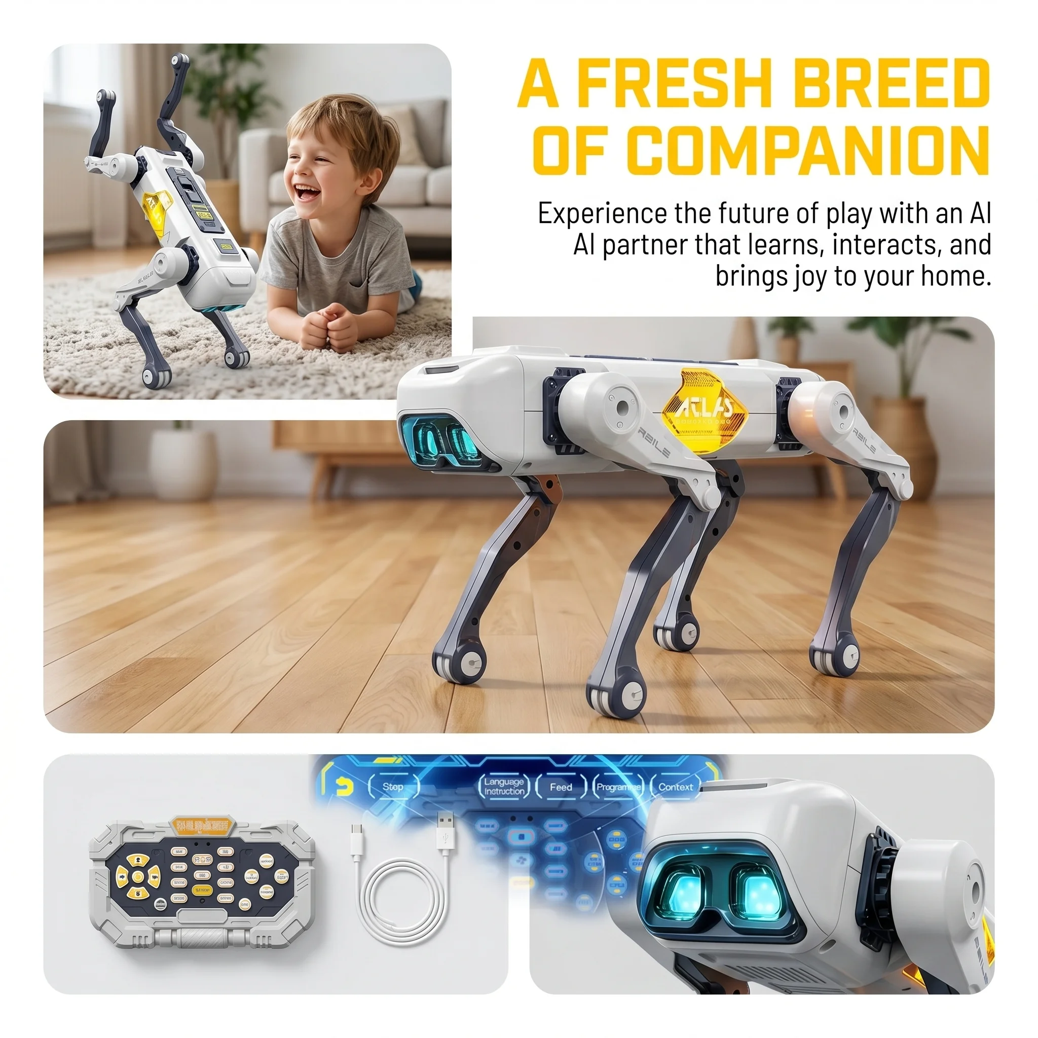 AI Smart Robot Dog, Voice & AP - Kids Educational Game 评论和价格