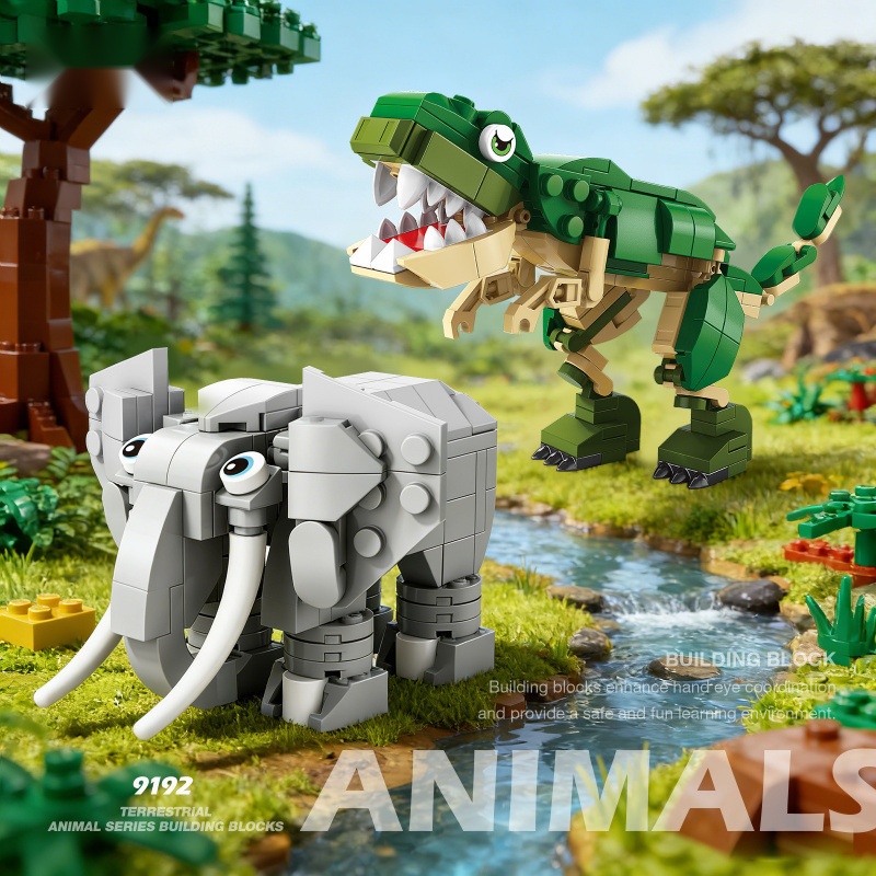 Animal Building Blocks Dinosau - Kangaroo Kids Education 评论和价格