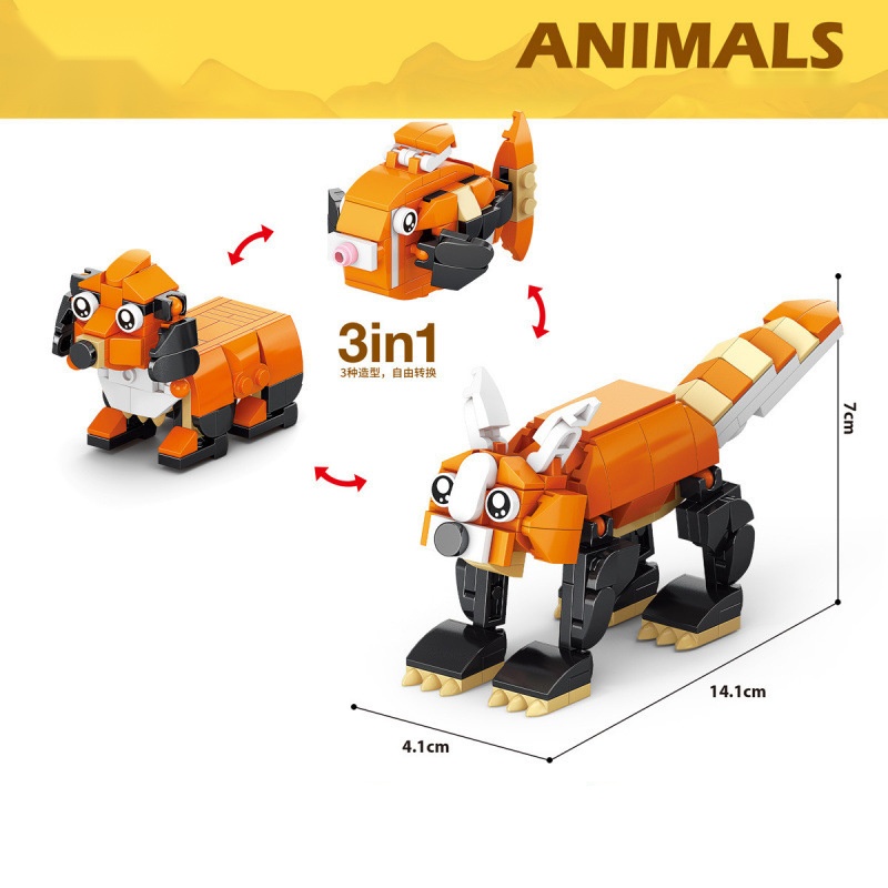 Animal Building Blocks Dinosau - Kangaroo Kids Education 评论和价格