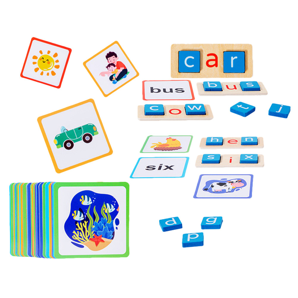 1Set Alphabet Spelling Game Wo - Kids Educational Games Learn English 评论和价格